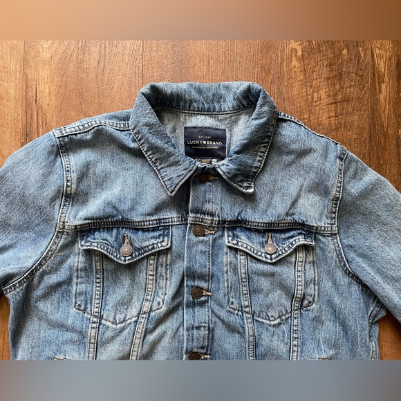 Lucky Brand medium wash denim jacket womens size XL - Picture 5 of 6